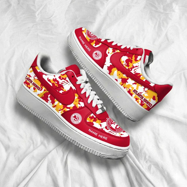 Limited Edition – Customized NBA Atlanta Hawks Af1 Shoes - Image 3