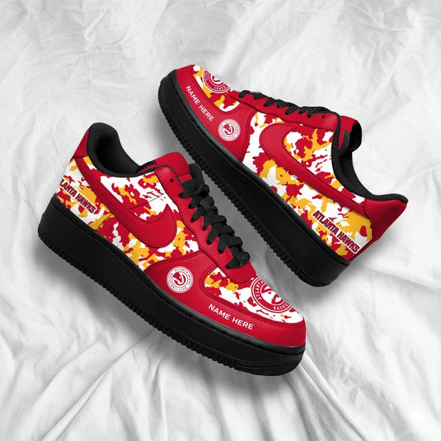 Limited Edition – Customized NBA Atlanta Hawks Af1 Shoes - Image 4