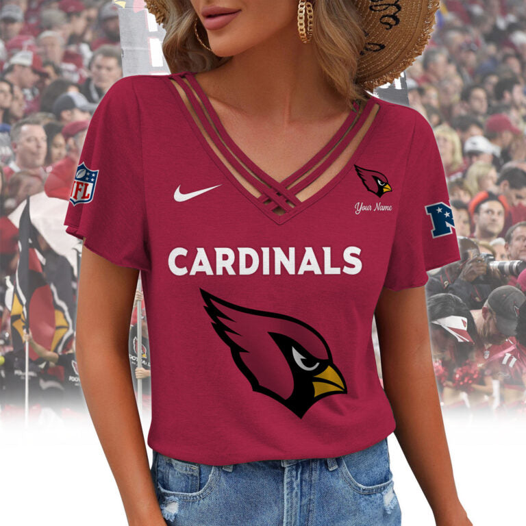 Limited Edition – Customized NFL Arizona Cardinals V-Neck Shirt