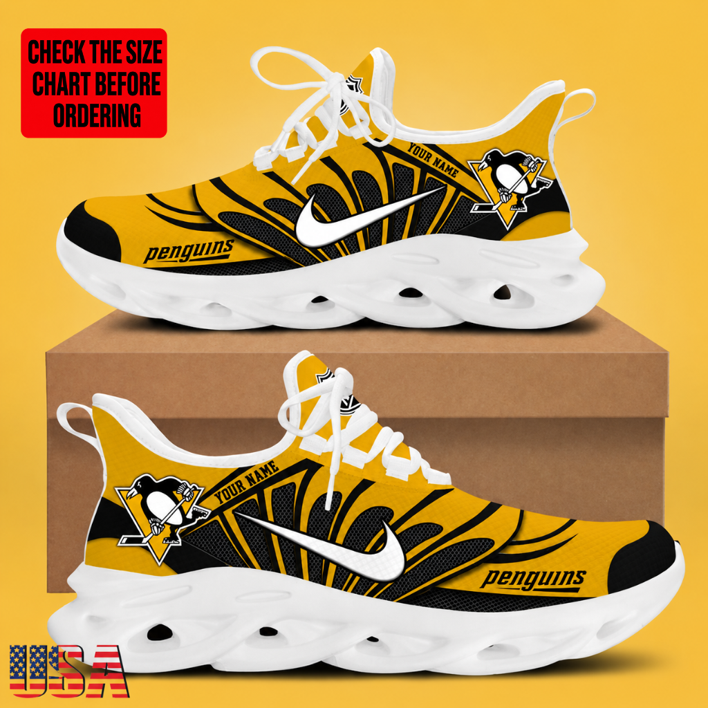 Limited Edition – Customized NHL Pittsburgh Penguins Max Soul Sneakers