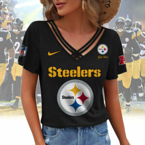 Limited Edition – Customized NFL Pittsburgh Steelers V-Neck Shirt