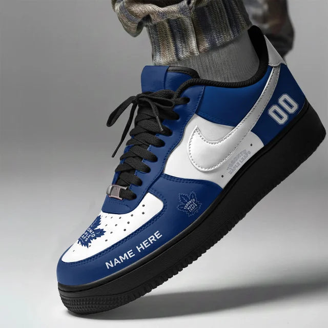 Limited Edition – Customized NHL Toronto Maple Leafs Af1 Shoes