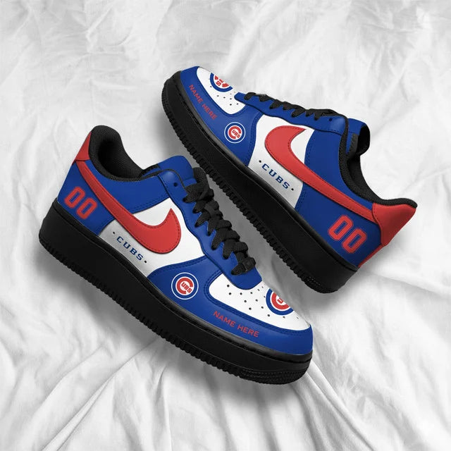 Limited Edition – Customized MLB Chicago Cubs Af1 Shoes - Image 3