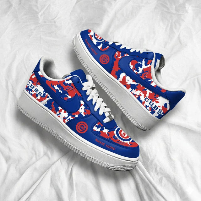Limited Edition – Customized MLB Chicago Cubs Af1 Shoes - Image 3