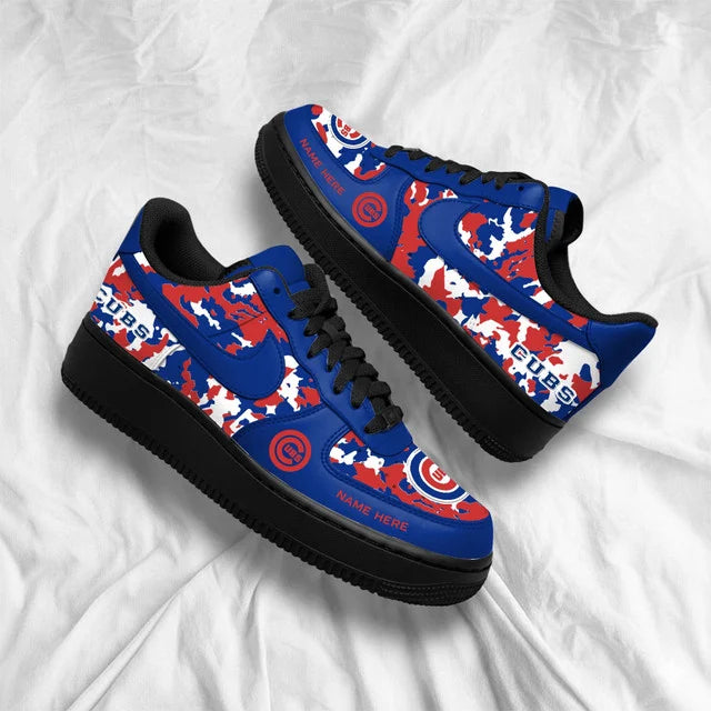Limited Edition – Customized MLB Chicago Cubs Af1 Shoes - Image 4