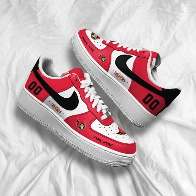 Limited Edition – Customized NHL Ottawa Senators Af1 Shoes - Image 4