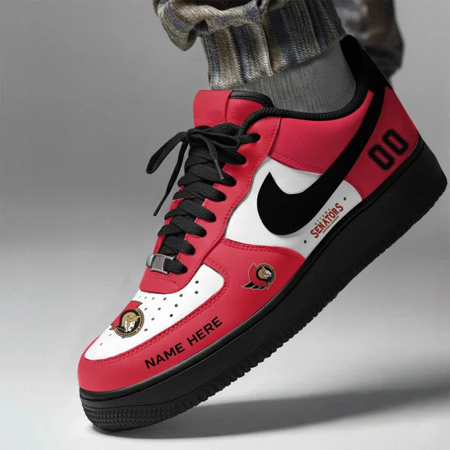 Limited Edition – Customized NHL Ottawa Senators Af1 Shoes