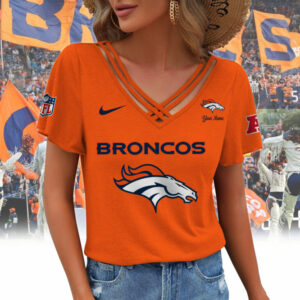 Limited Edition – Customized NFL Denver Broncos V-Neck Shirt