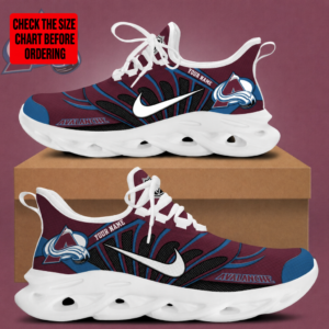 Limited Edition – Customized NHL Colorado Avalanche Max Soul Sneakers
