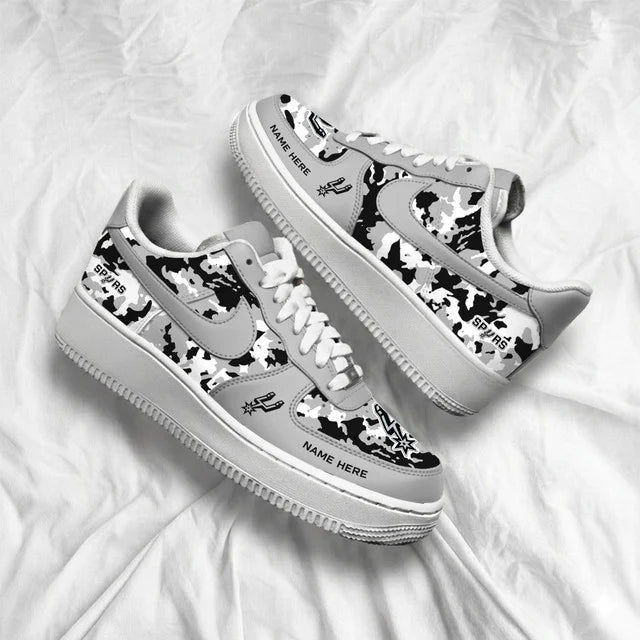 Limited Edition – Customized NBA San Antonio Spurs Af1 Shoes - Image 3