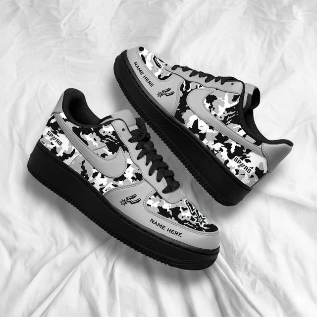 Limited Edition – Customized NBA San Antonio Spurs Af1 Shoes - Image 4