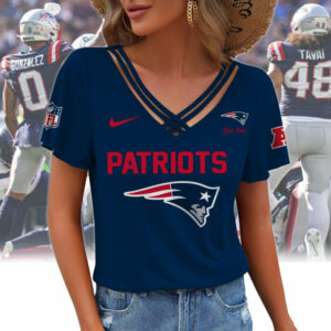 Limited Edition – Customized NFL New England Patriots V-Neck Shirt