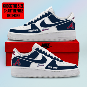 Limited Edition – Customized MLB Atlanta Braves Af1 Shoes