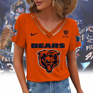 Limited Edition – Customized NFL Chicago Bears V-Neck Shirt