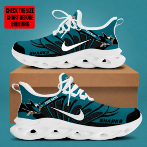Limited Edition – Customized NHL San Jose Sharks Max Soul Sneakers