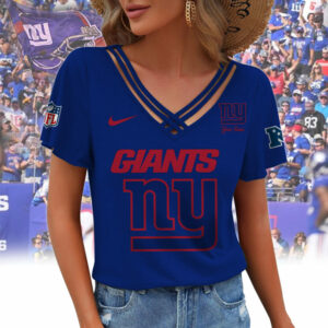 Limited Edition – Customized NFL New York Giants V-Neck Shirt