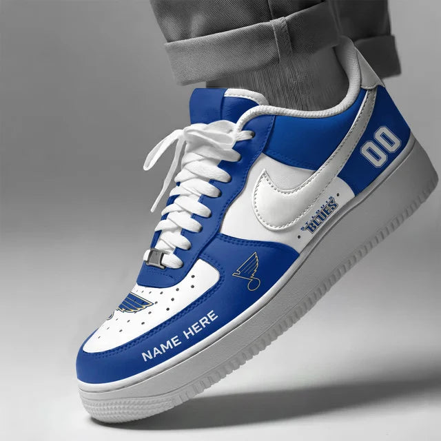 Limited Edition – Customized NHL St. Louis Blues Af1 Shoes - Image 2