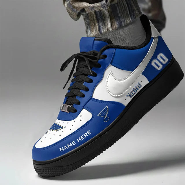 Limited Edition – Customized NHL St. Louis Blues Af1 Shoes