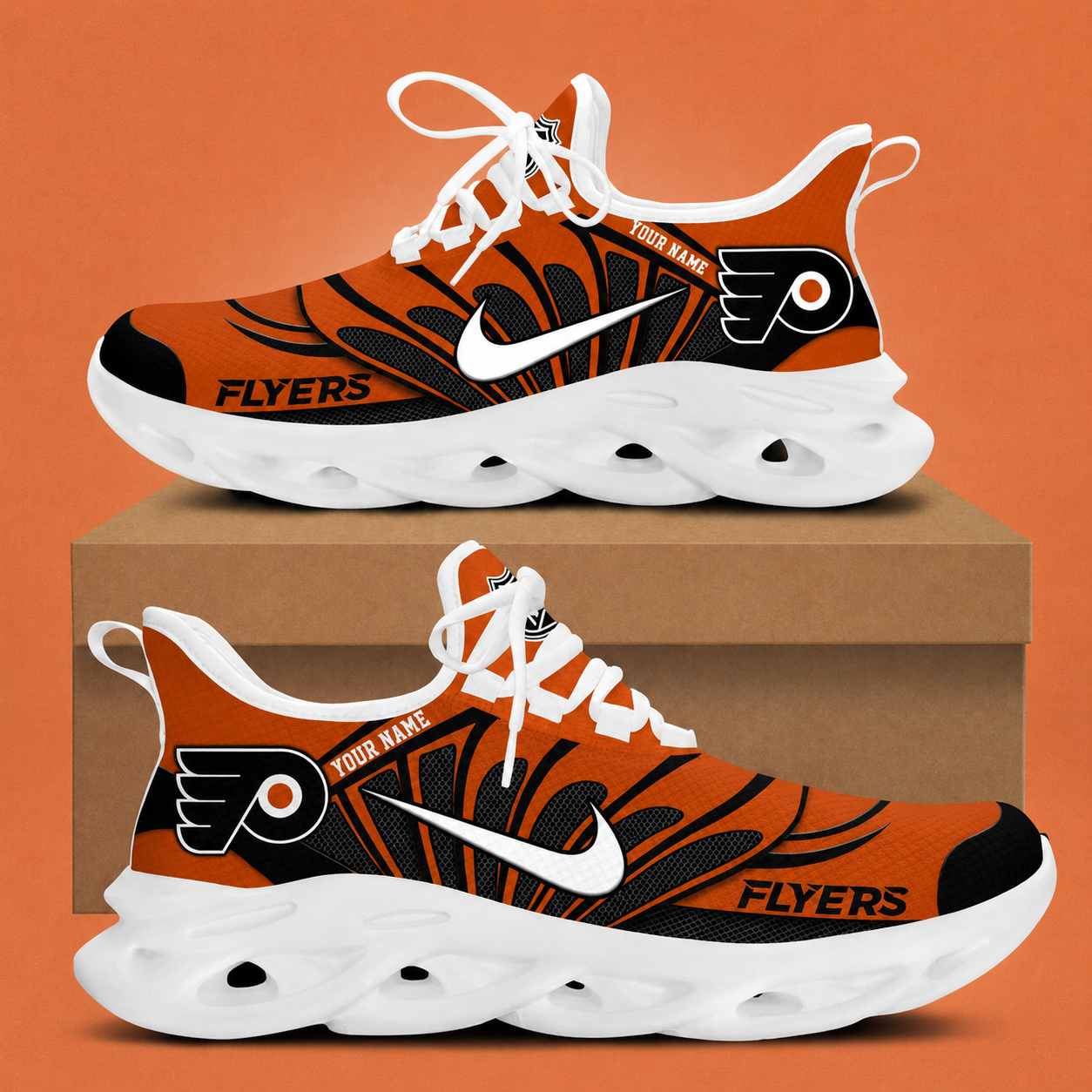 Limited Edition – Customized NHL Philadelphia Flyers Max Soul Sneakers