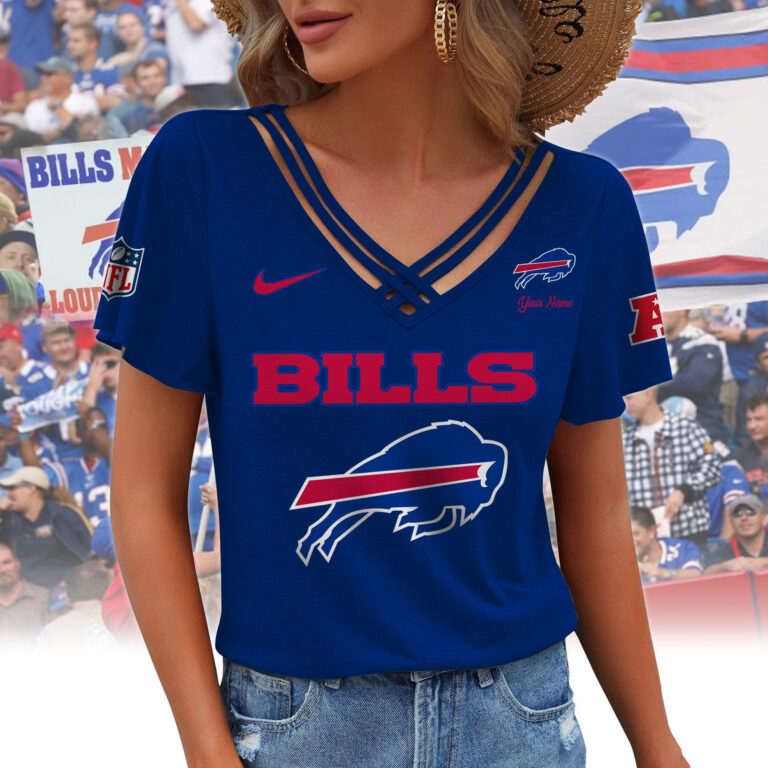 Limited Edition – Customized NFL Buffalo Bills V-Neck Shirt