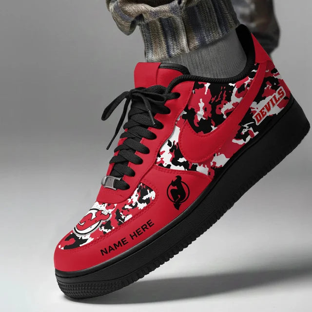 Limited Edition – Customized NHL New Jersey Devils Af1 Shoes - Image 2