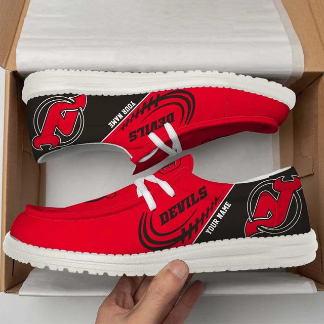 Limited Edition – Customized NHL New Jersey Devils Premium Loafer Shoes