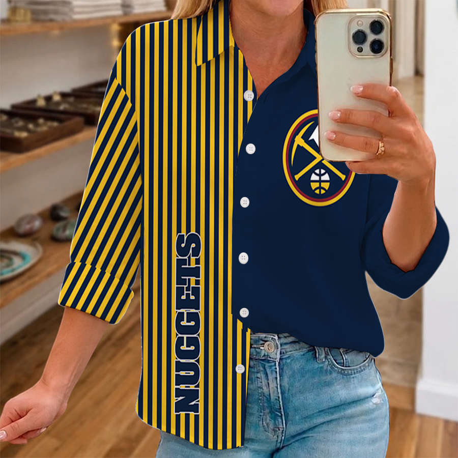 Limited Edition – Customized NBA Denver Nuggets Women Casual Shirt For Fan