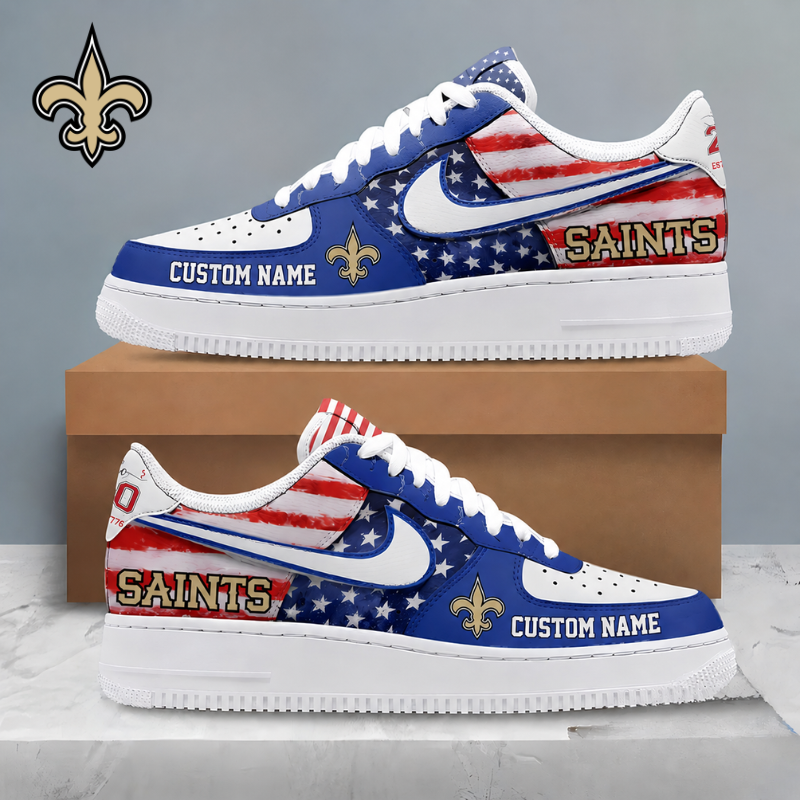 Limited Edition – Customized NFL New Orleans Saints Af1 Shoes