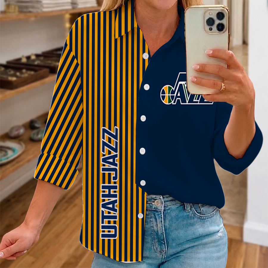 Limited Edition – Customized NBA Utah Jazz Women Casual Shirt For Fan