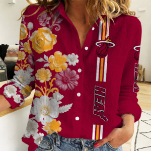 Limited Edition – Customized NBA Miami Heat Basketball Association Women Casual Shirt For Fan