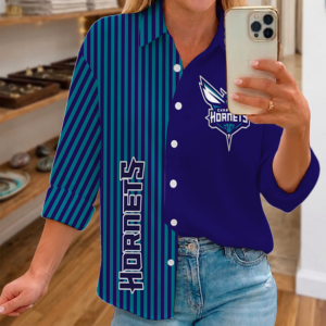 Limited Edition – Customized NBA Charlotte Hornets Women Casual Shirt For Fan