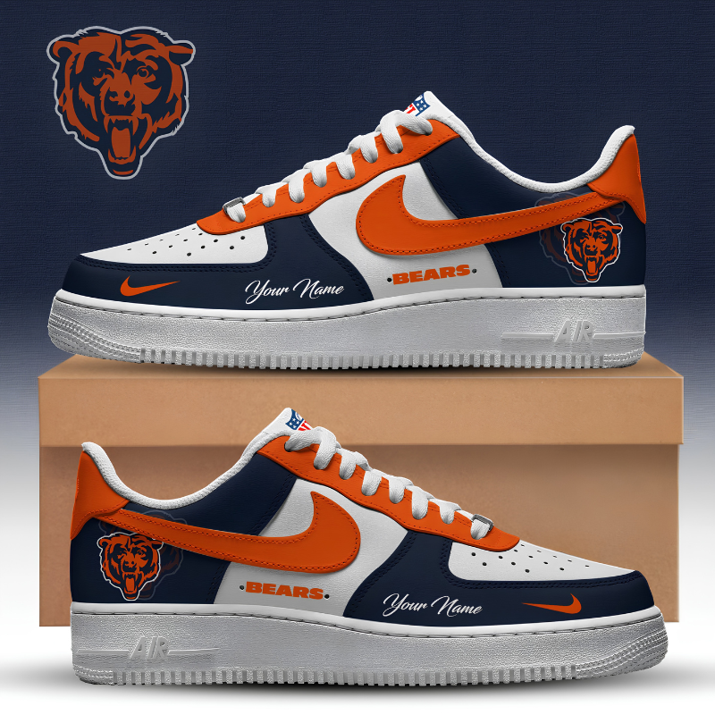 Limited Edition – Customized NFL Chicago Bears Af1 Sneakers