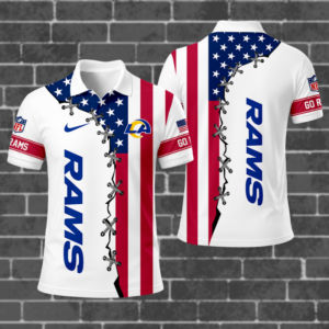 Limited Edition – Customized NFL Los Angeles Rams Polo Shirt