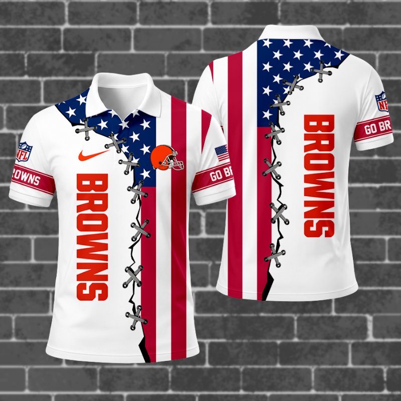 Limited Edition – Customized NFL Cleveland Browns Polo Shirt