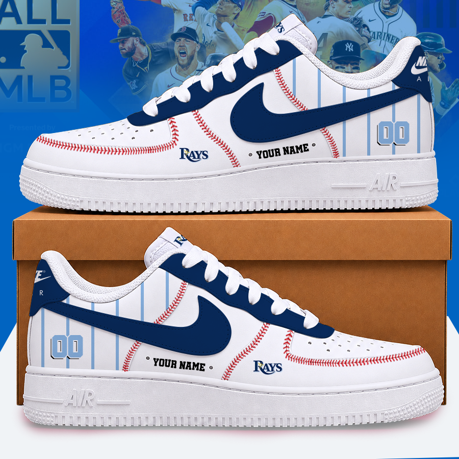 Limited Edition – Customized MLB Tampa Bay Rays Af1 Shoes