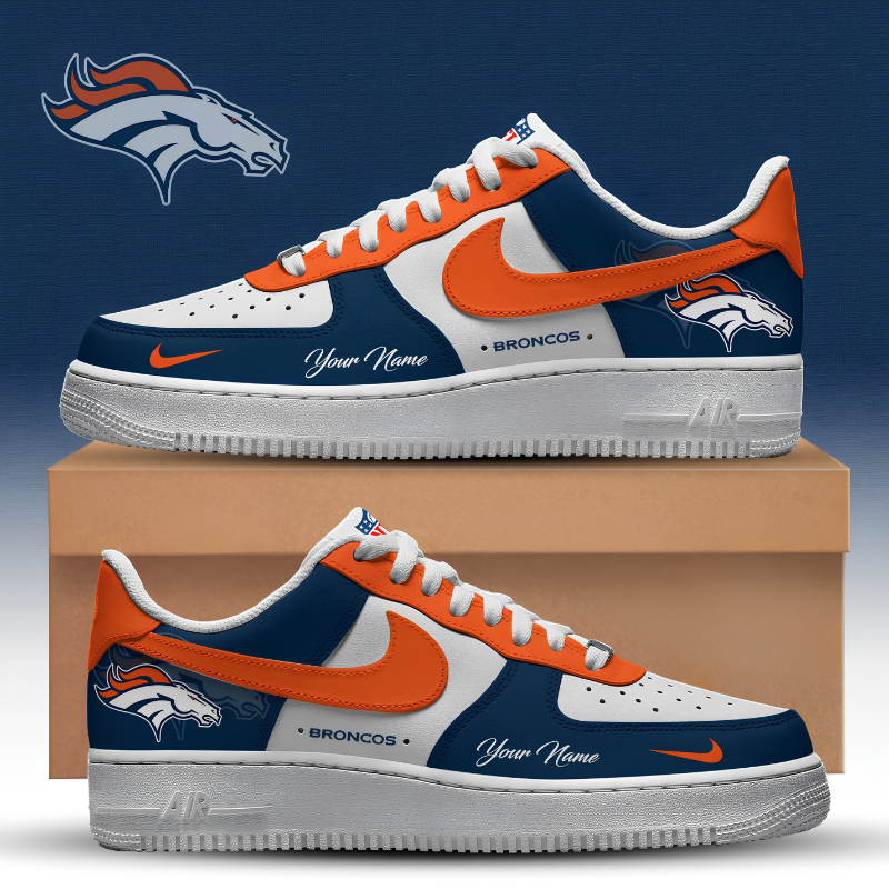 Limited Edition – Customized NFL Denver Broncos Af1 Sneakers