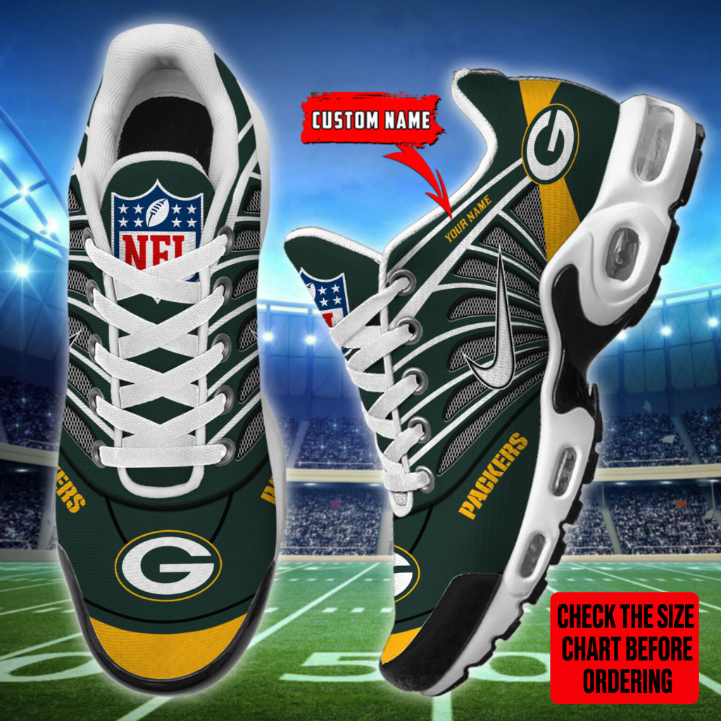 Limited Edition – Customized NFL Green Bay Packers Air Max Plus Sneakers