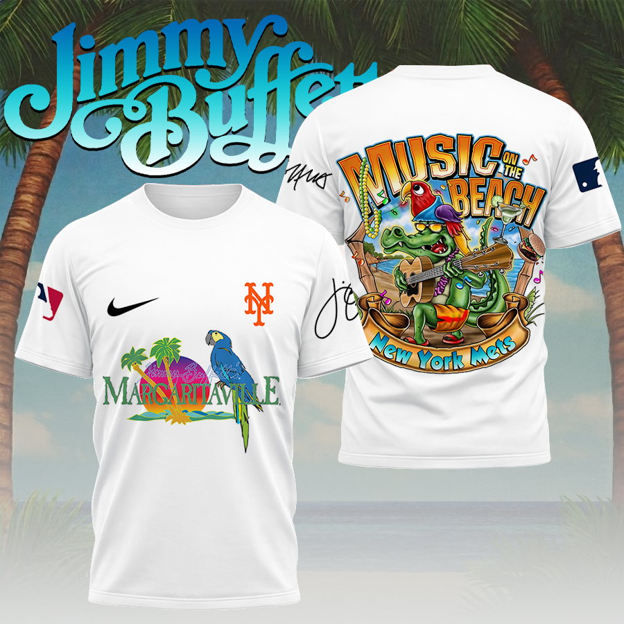 Limited Edition – Customized MLB New York Mets X Jimmy Buffett T-Shirt, Hoodie, Zip Hoodie - Image 2