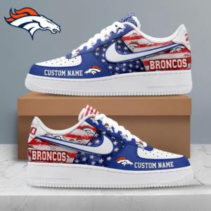 Limited Edition – Customized NFL Denver Broncos Af1 Shoes