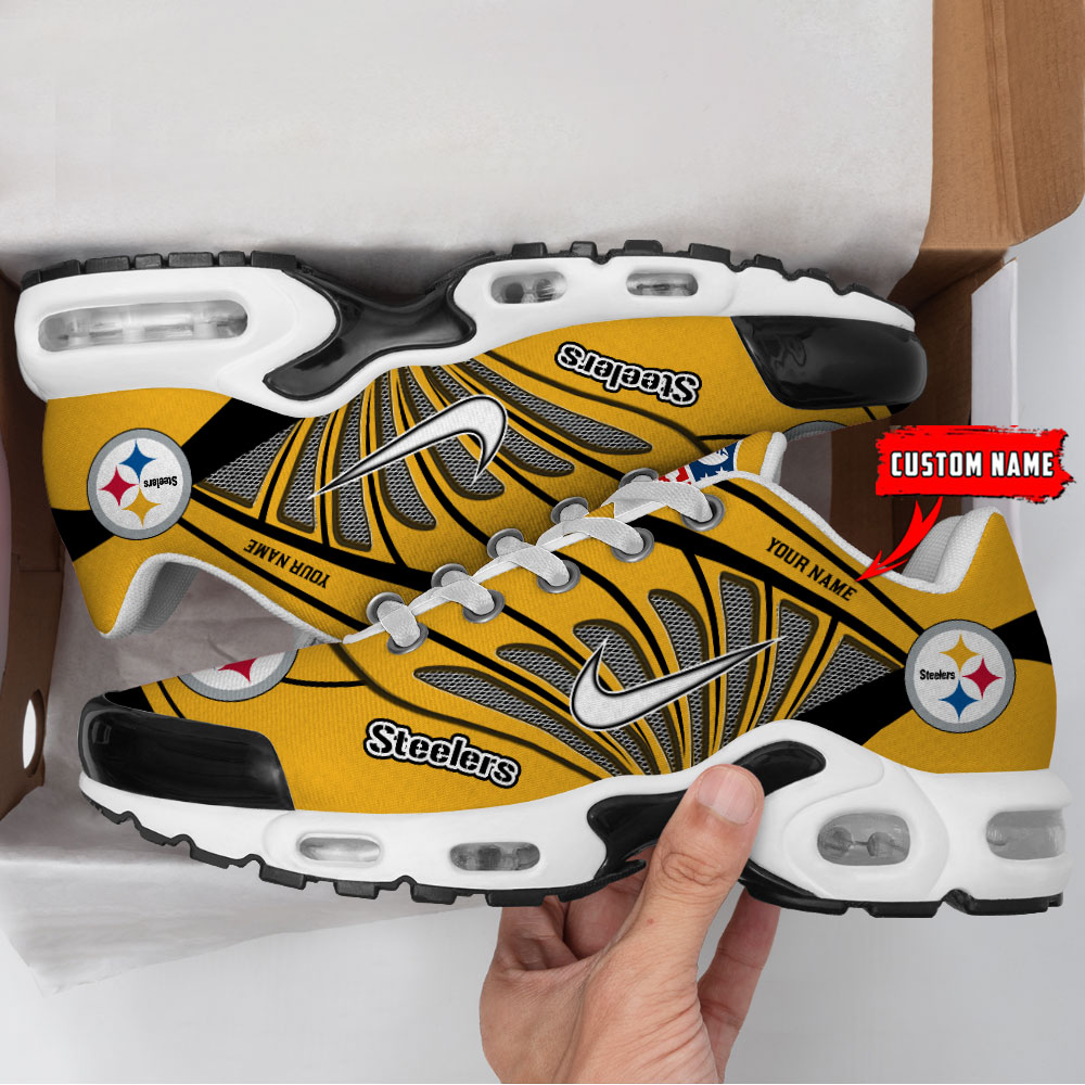 Limited Edition – Customized NFL Pittsburgh Steelers Air Max Plus Sneakers - Image 2