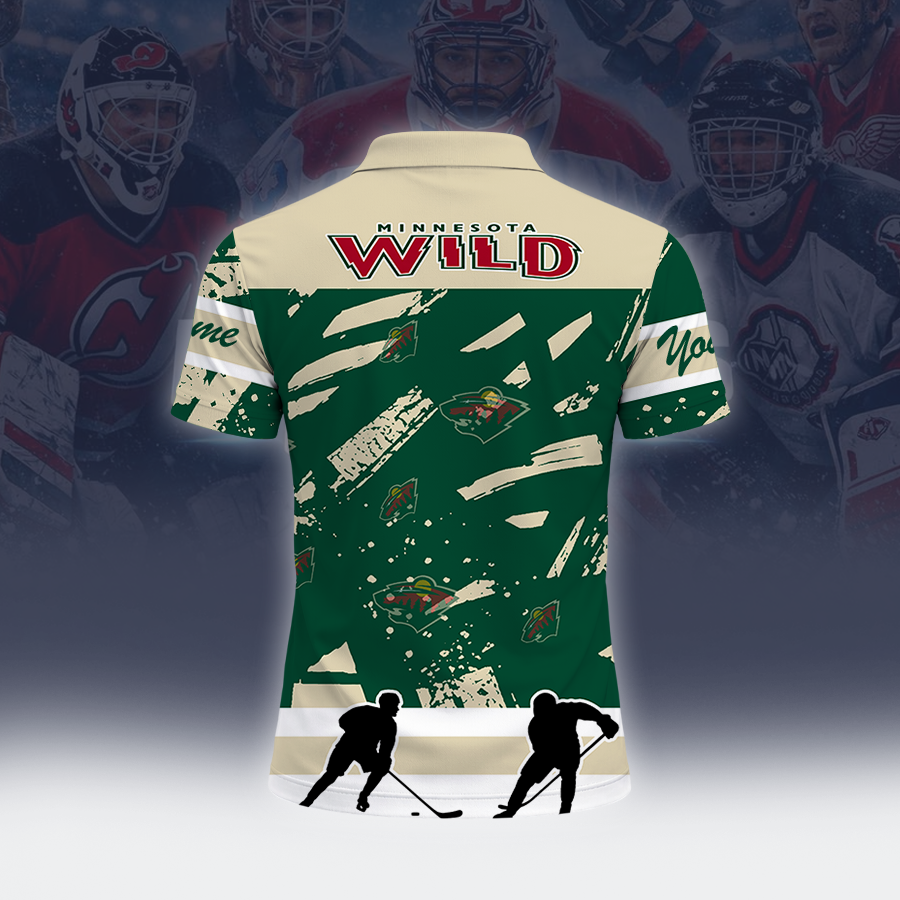 Limited Edition – Customized NHL Minnesota Wild Polo Shirt - Image 2
