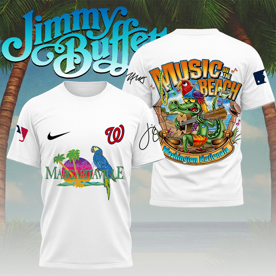Limited Edition – Customized MLB Washington Nationals X Jimmy Buffett T-Shirt, Hoodie, Zip Hoodie - Image 2