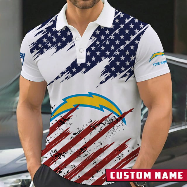 Limited Edition – Customized NFL Los Angeles Chargers Polo Shirt
