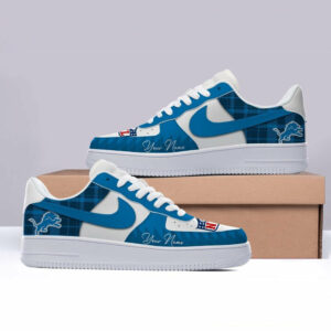 Limited Edition – Customized NFL Detroit Lions Af1 Shoes