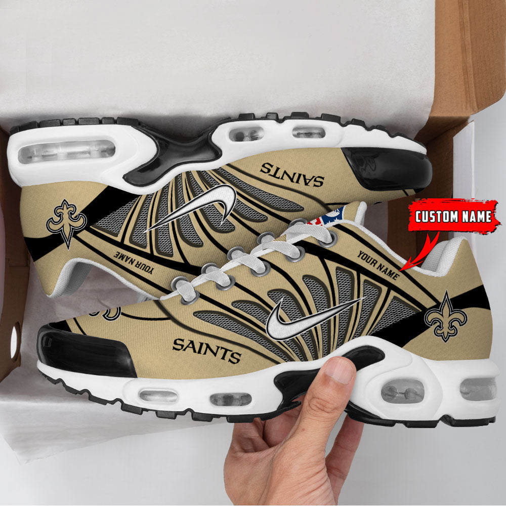 Limited Edition – Customized NFL New Orleans Saints Air Max Plus Sneakers - Image 2