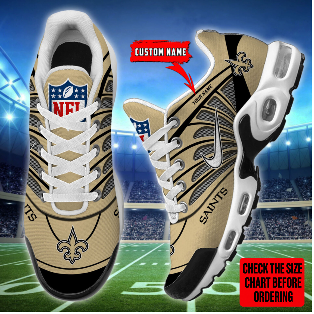 Limited Edition – Customized NFL New Orleans Saints Air Max Plus Sneakers
