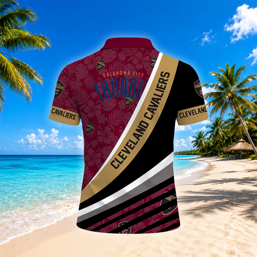 Limited Edition – Customized NBA Cleveland Cavaliers Polo Shirt - Image 2