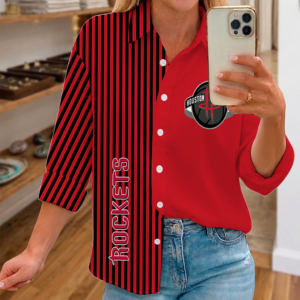 Limited Edition – Customized NBA Houston Rockets Women Casual Shirt For Fan