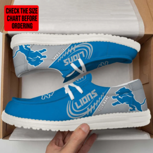 Limited Edition – Customized NFL Detroit Lions Loafer Shoes