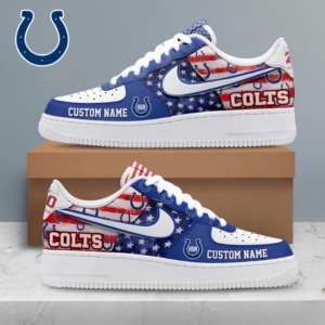 Limited Edition – Customized NFL Indianapolis Colts Af1 Shoes